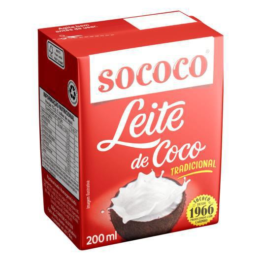 Leite de Coco (Coconut Milk) - Sococo - 200 ml image 0