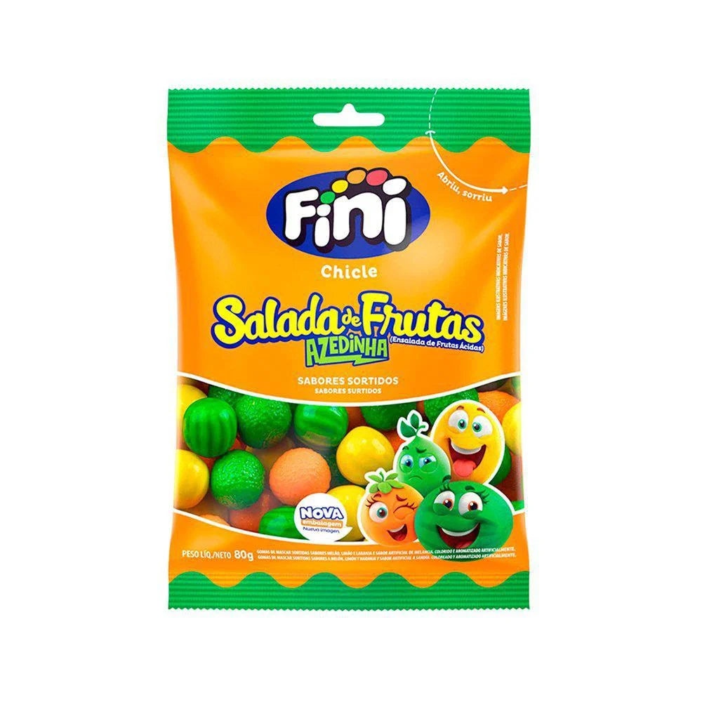 Fini Chicle Salada de Frutas Sortidos 80g image 0