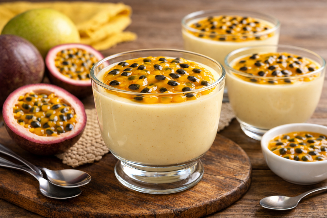 Mousse de Maracujá (Passion Fruit Flan)