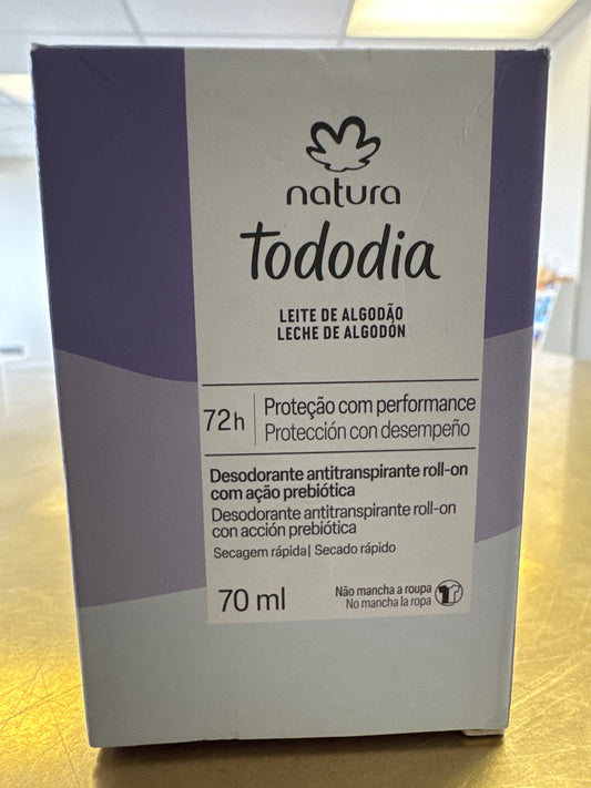 Antitranspirante Natura Leite de Algodão70 ml