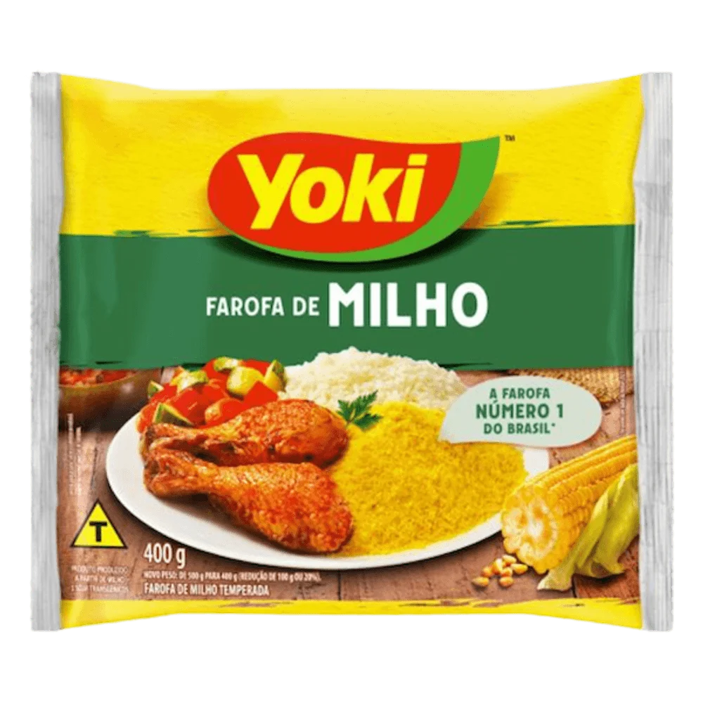 Yoki Farofa de Milho Temperada 400g image 0