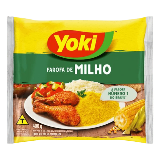 Yoki Farofa de Milho Temperada 400g image 0