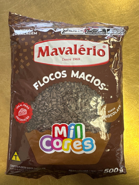 Flocos Macio de Chocolate Mavalerio 500 g