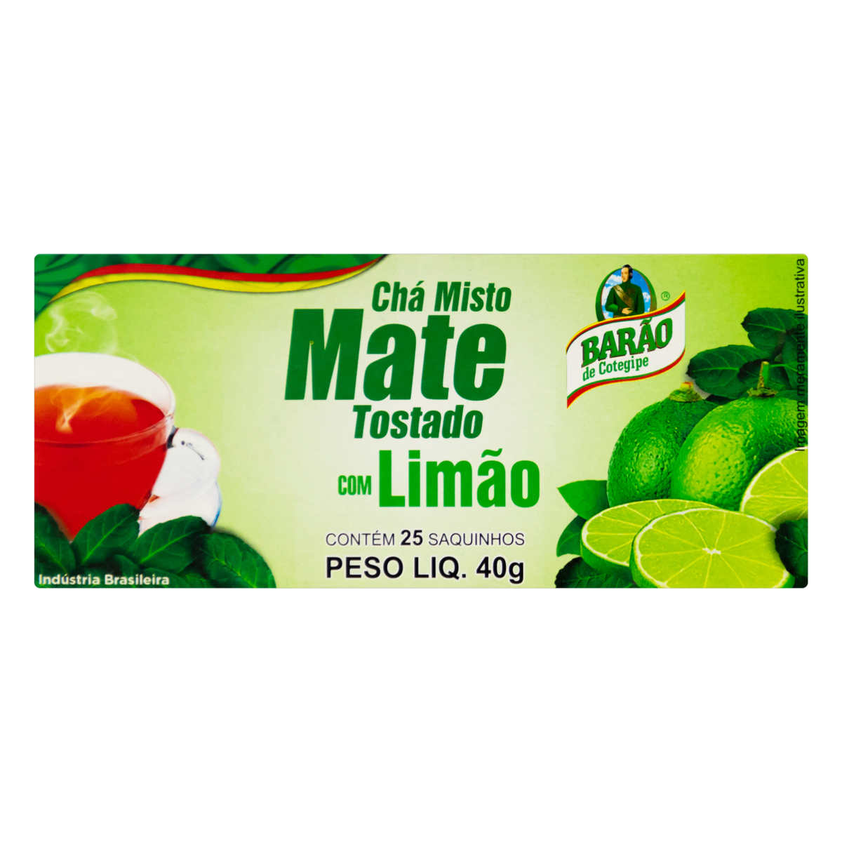 Chá Mate Tostado com limão - Barão - 40g image 0