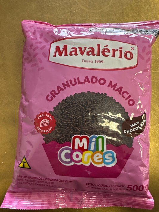 Granulado Macio de Chocolate Mavalerio 500g
