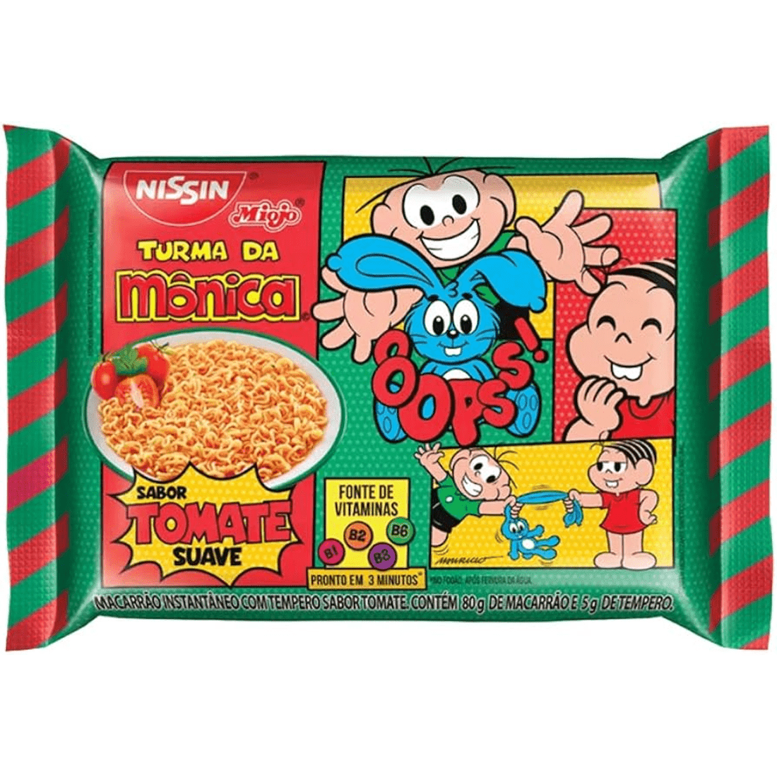 Instant Noodles Turma da Monica - Tomatoes - 50g image 0