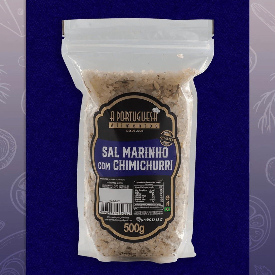 Coarse Salt with Chimichurri - A Portuguesa - 500g image 0