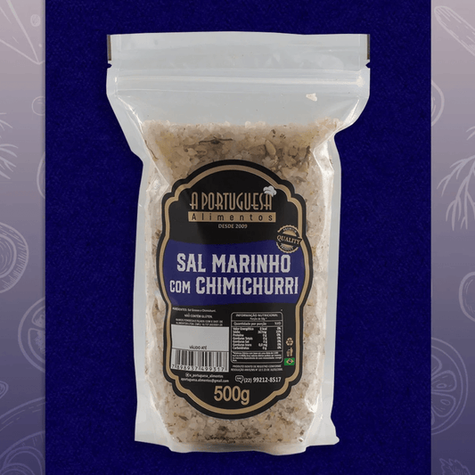 Coarse Salt with Chimichurri - A Portuguesa - 500g image 0