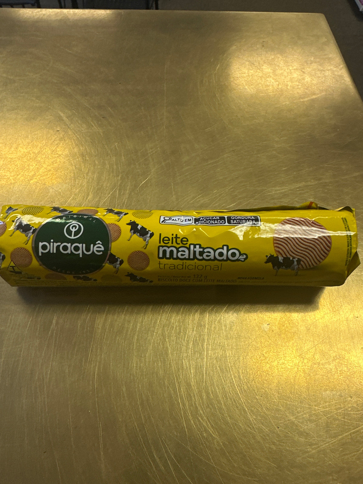 Biscoito de leite maltado Piraque 132g