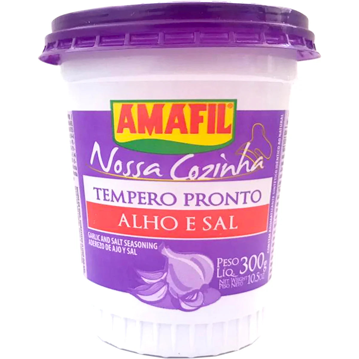 Tempero Pronto Alho e Sal Amafil 300 g