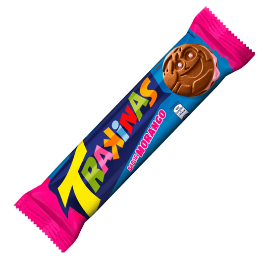 Trakinas Cookies Strawberry (morango) - 126g image 0